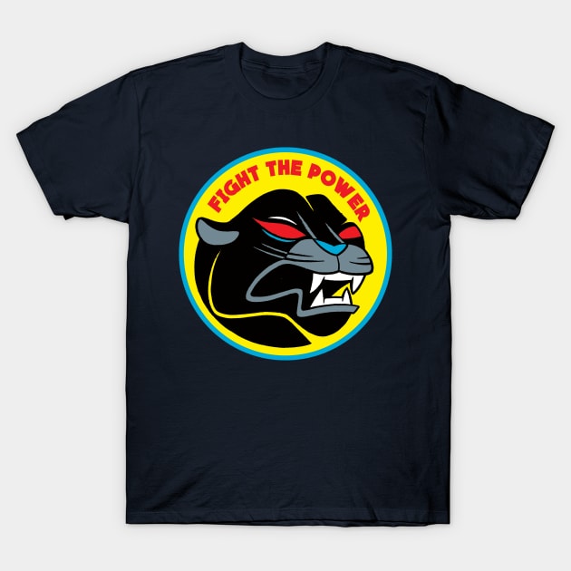 Fight the Power Panther T-Shirt by dannyrumbl